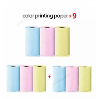 Memo king Mini Sticker Printer - T02 Mini Thermal Printer Wireless Inkless Label Maker Portable Sticker Maker for Student Birthday Gift, Compatible with iOS & Android, Pink