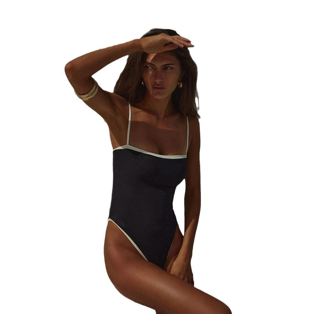 One-piece Women's Patchwork Swimsuit