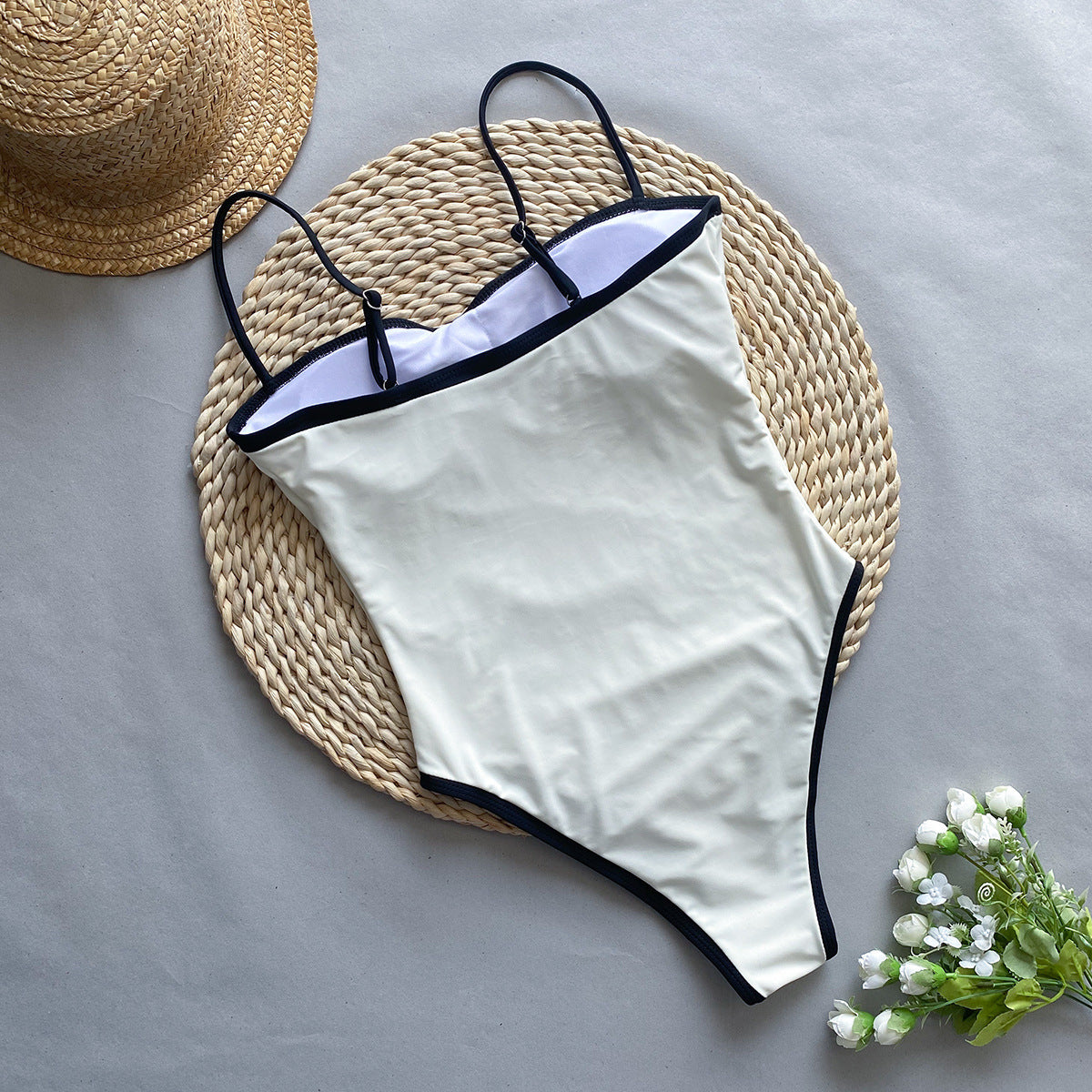 One-piece Women's Patchwork Swimsuit