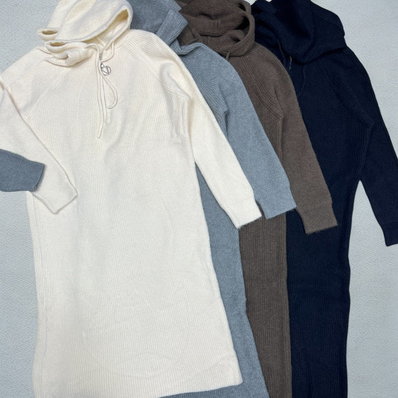 Womens Fall Sweater Dress Casual Long Sleeve Chunky Knit Pullover Tunic Sweaters Winter Clothes