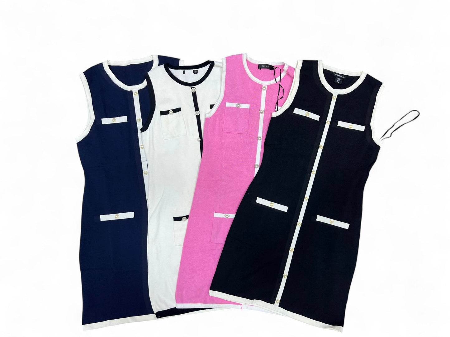 Sincerely Jules Black Knit Short Sweater Fitted Dress