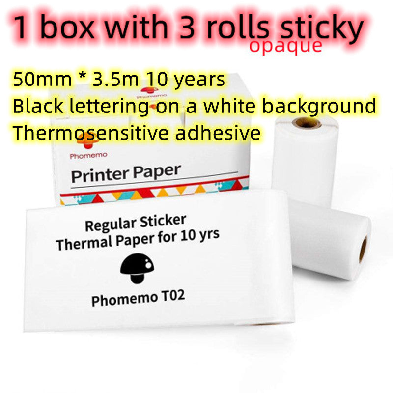 Memo king Mini Sticker Printer - T02 Mini Thermal Printer Wireless Inkless Label Maker Portable Sticker Maker for Student Birthday Gift, Compatible with iOS & Android, Pink