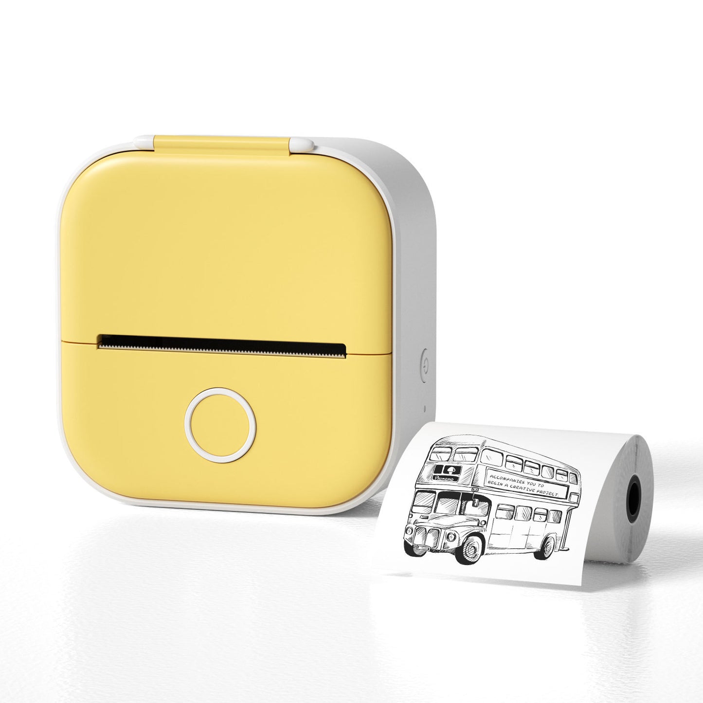 Memo king Mini Sticker Printer - T02 Mini Thermal Printer Wireless Inkless Label Maker Portable Sticker Maker for Student Birthday Gift, Compatible with iOS & Android, Pink