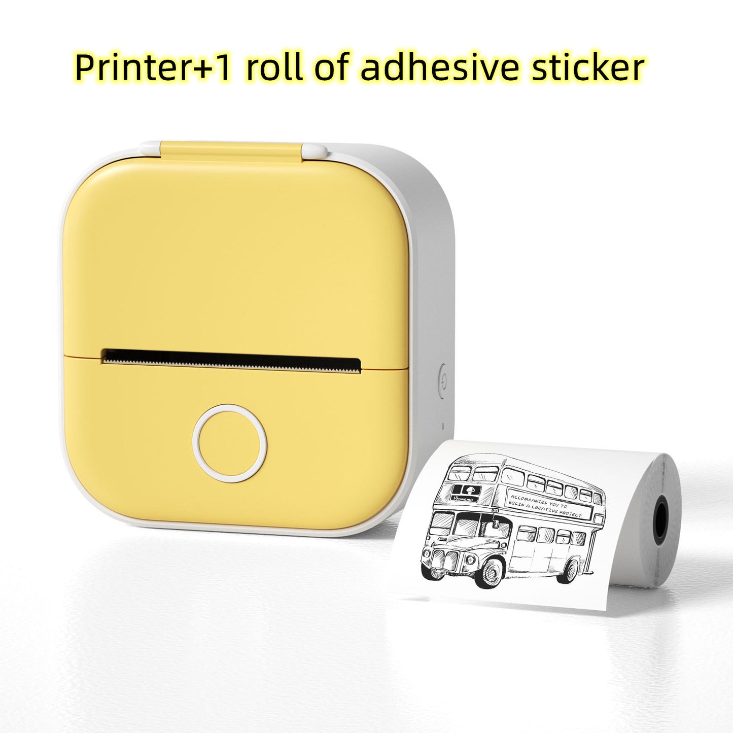 Memo king Mini Sticker Printer - T02 Mini Thermal Printer Wireless Inkless Label Maker Portable Sticker Maker for Student Birthday Gift, Compatible with iOS & Android, Pink