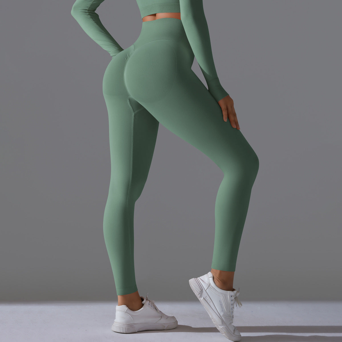 Seamless High  Waist Nude Feel Yoga Pants Female Slim Fit Fitness Pants