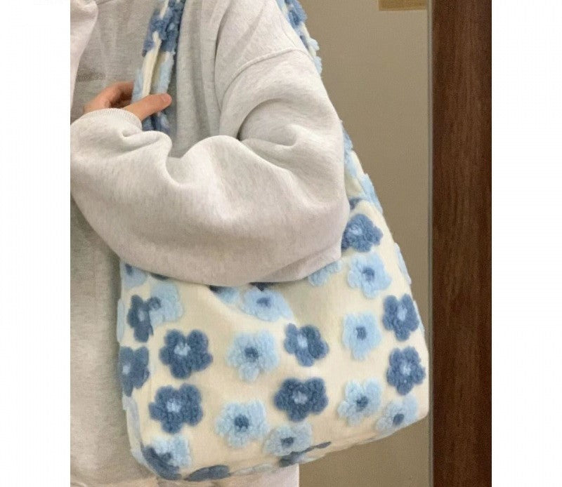 New Large Capacity Fur Bag Women's Bag  Casual All-matching