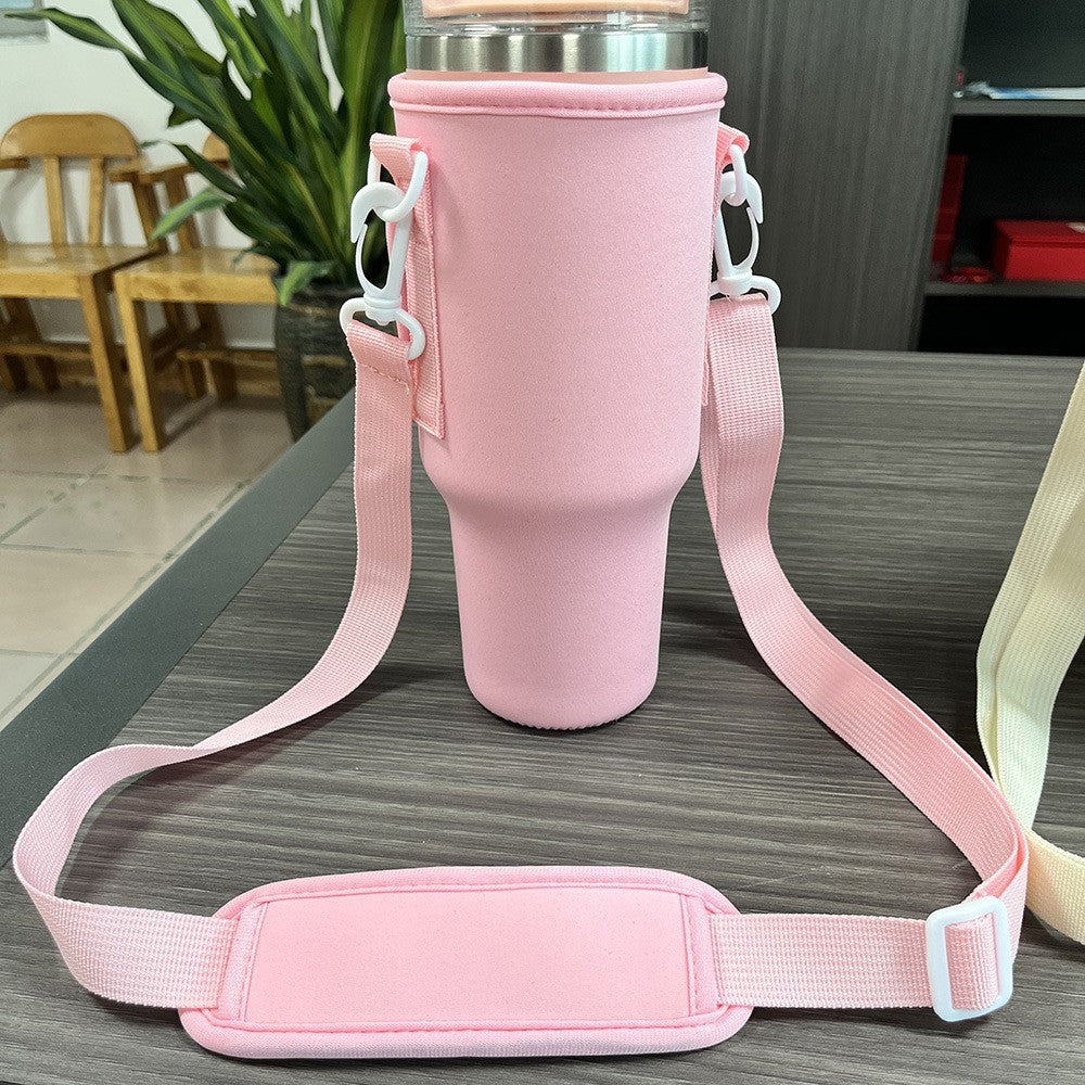 Handle Mug Ice Cream Cup Cover  Outdoor Portable