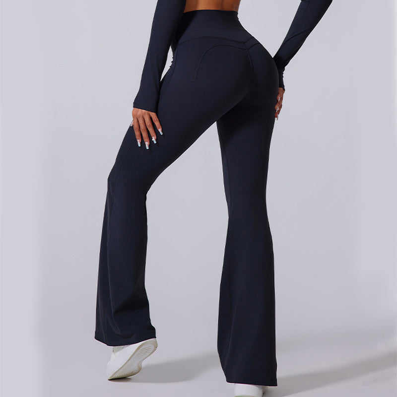 Women's Flared Pants  Yoga High Waist Slim Tight Trousers Fitness Sports Clothing
