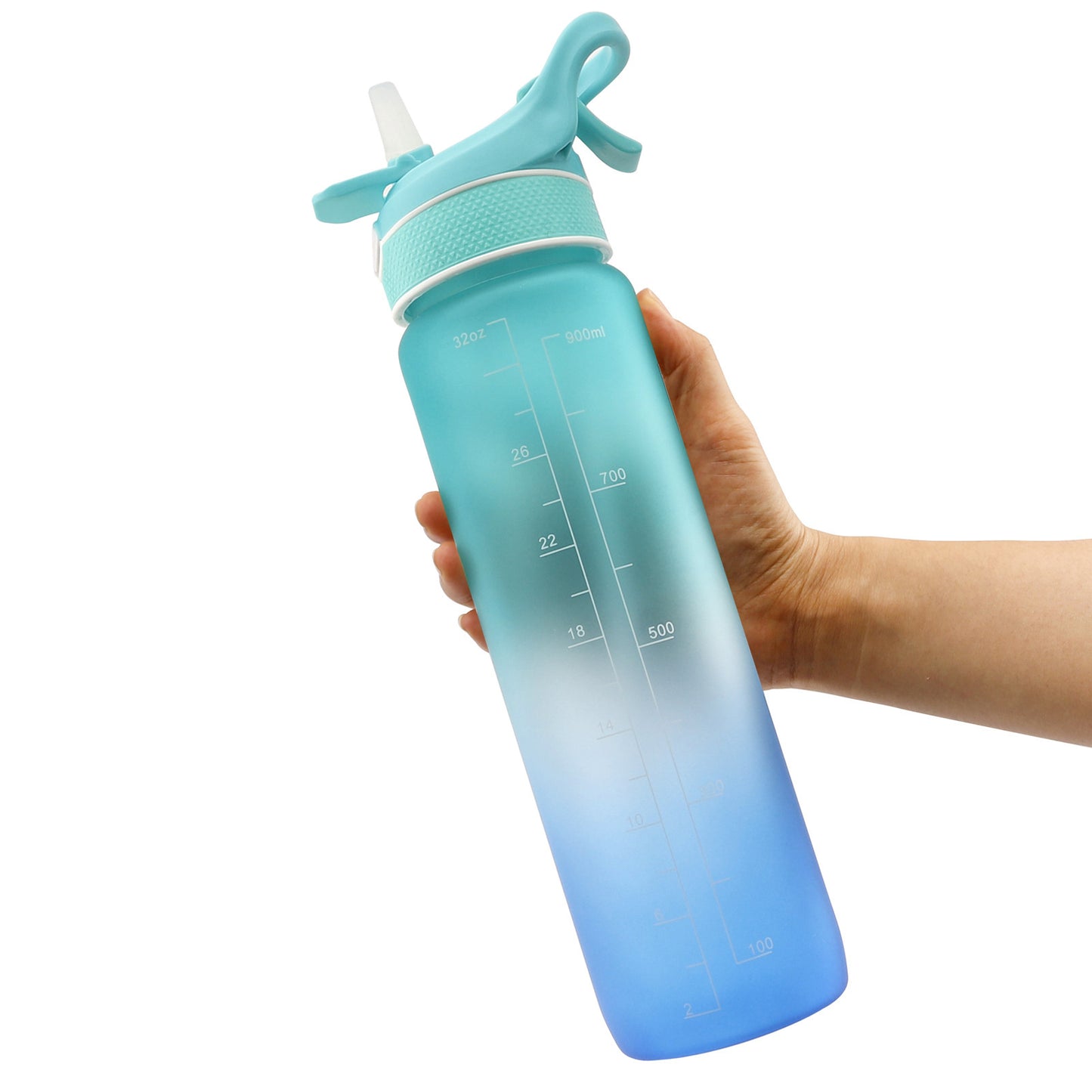 Water Bottle Scrub Bounce Cover Straw  Space Cup Sports Water Bottle