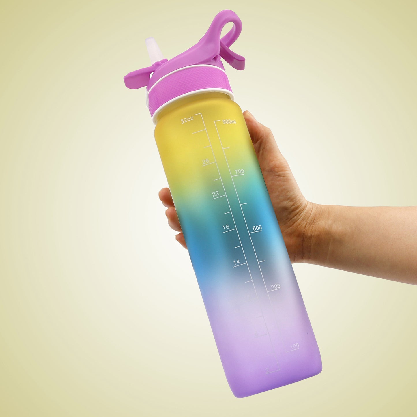 Water Bottle Scrub Bounce Cover Straw  Space Cup Sports Water Bottle