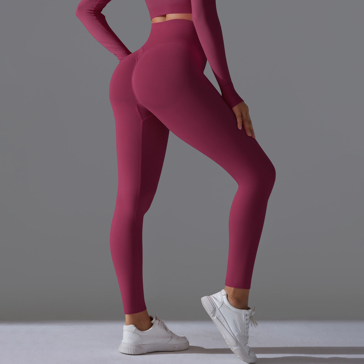 Seamless High  Waist Nude Feel Yoga Pants Female Slim Fit Fitness Pants