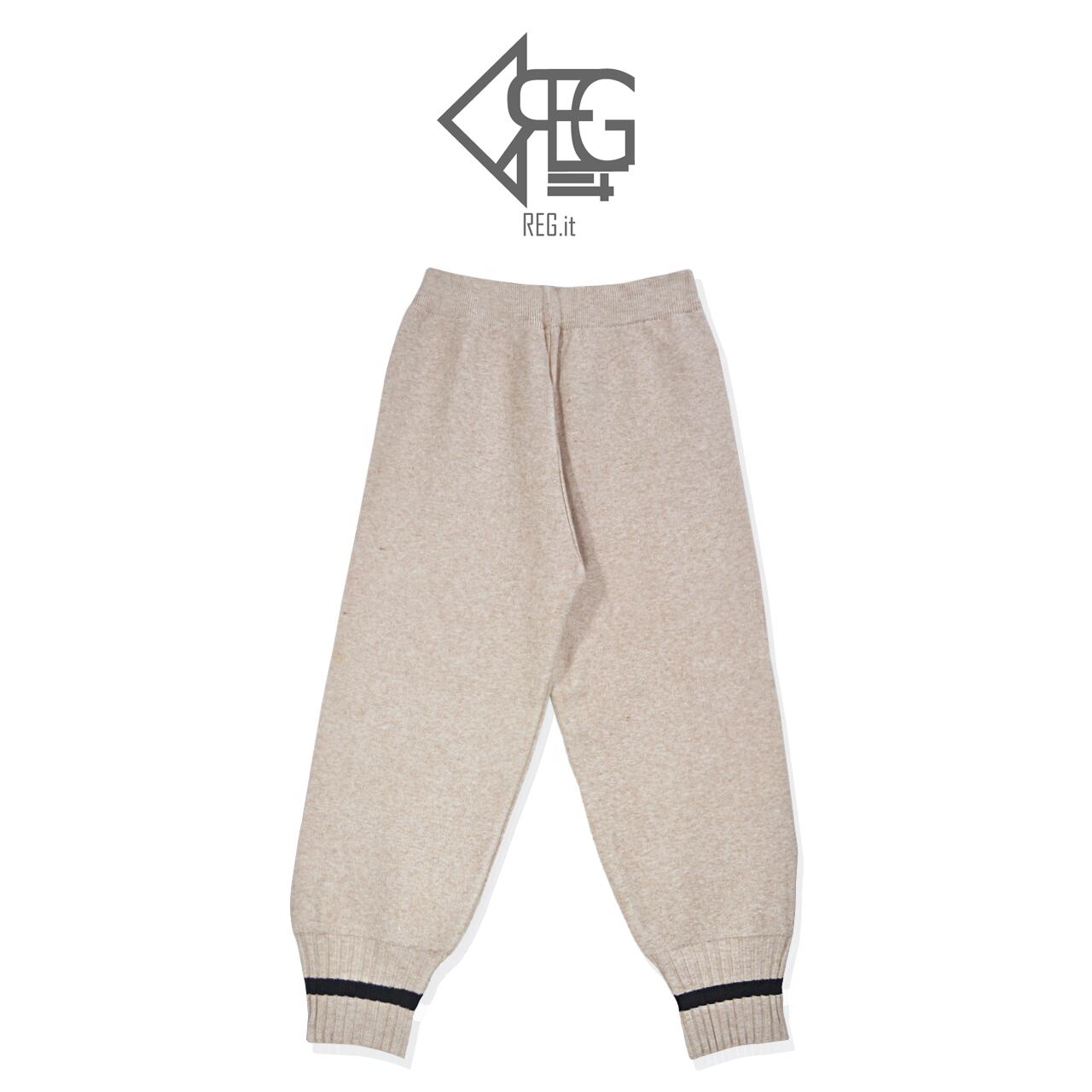 Women's Woolen Knitted Sweatpants Winter Wide-Leg Joggers with Ankle Banded Cuffs, Sports Pants Casual Trousers