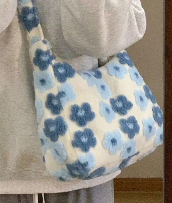 New Large Capacity Fur Bag Women's Bag  Casual All-matching