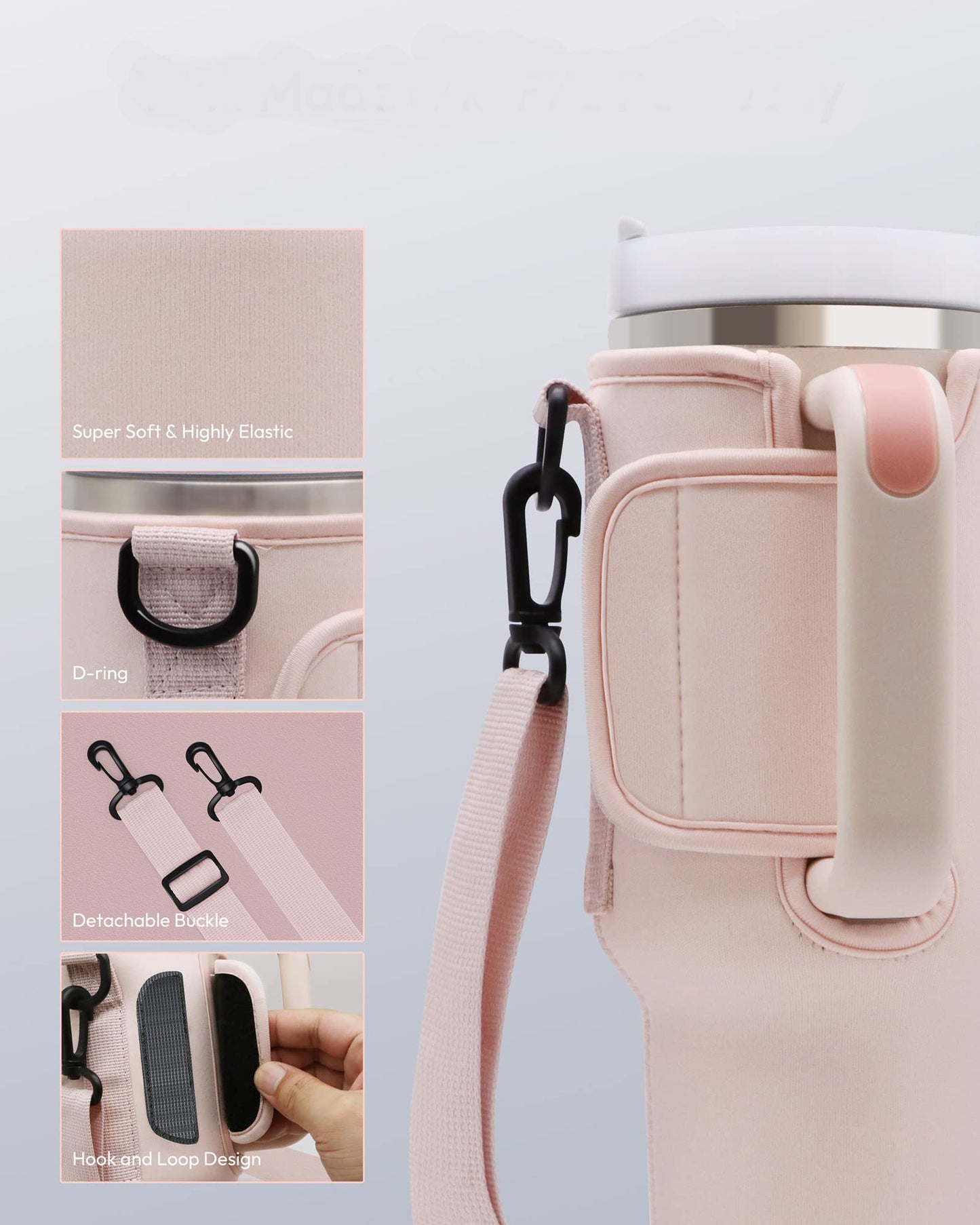 Handle Mug Ice Cream Cup Cover  Outdoor Portable