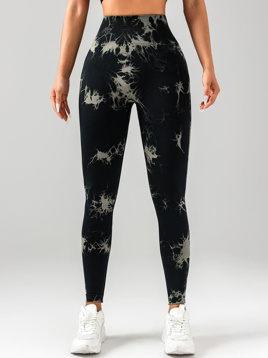 Tie Dye  Workout Seamless Leggings For Women High Waist Gym Leggings Yoga Pants, Seamless Leggings For Women High Waist Yoga Pants, Scrunch Butt Lifting Elastic Tights