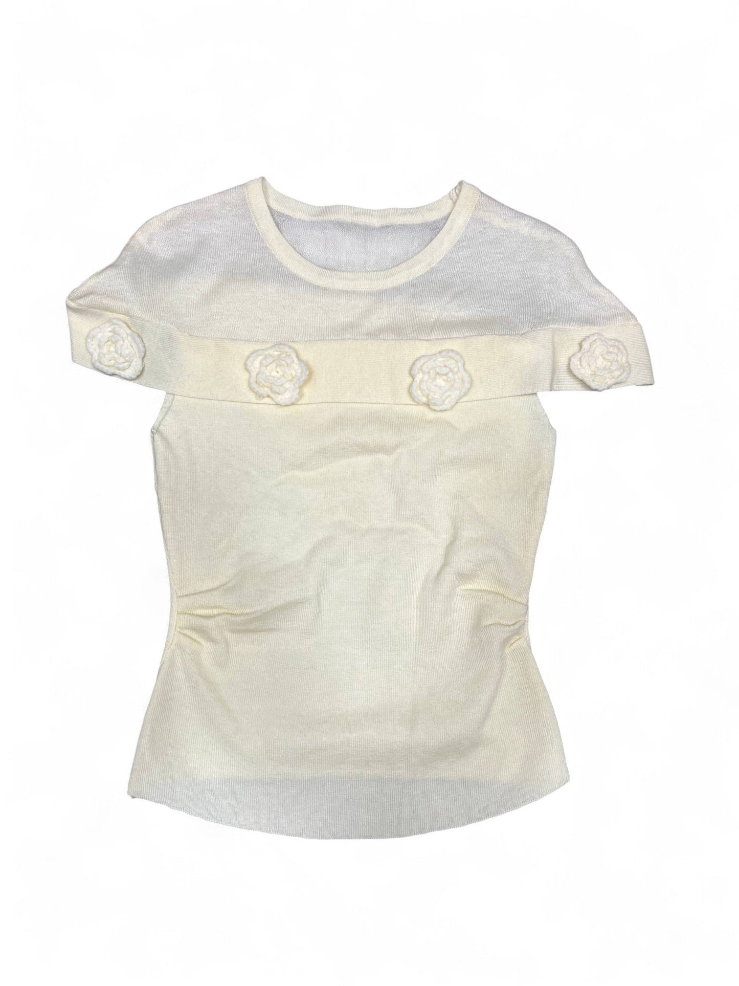 Sleeveless Wool T-Shirt