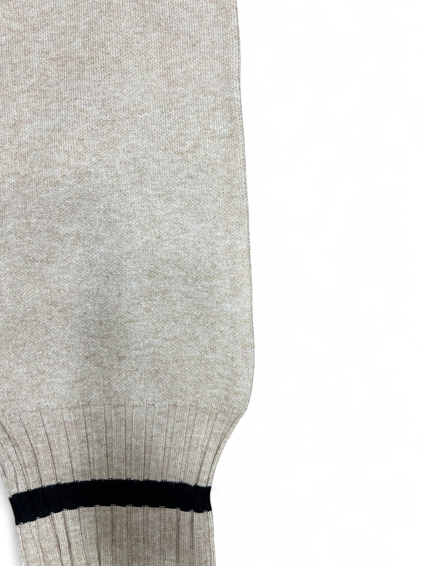 Women's Woolen Knitted Sweatpants Winter Wide-Leg Joggers with Ankle Banded Cuffs, Sports Pants Casual Trousers