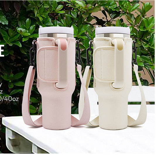 Handle Mug Ice Cream Cup Cover  Outdoor Portable