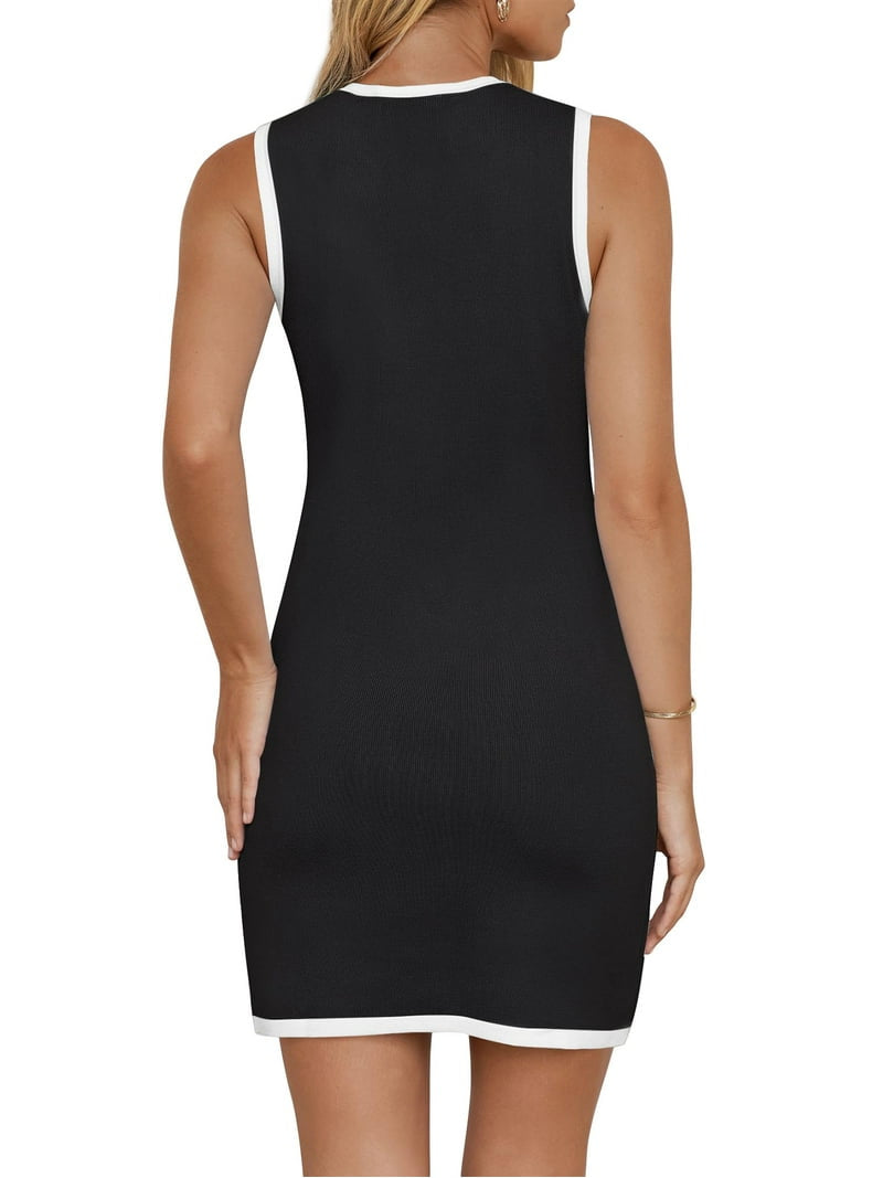 Sincerely Jules Black Knit Short Sweater Fitted Dress