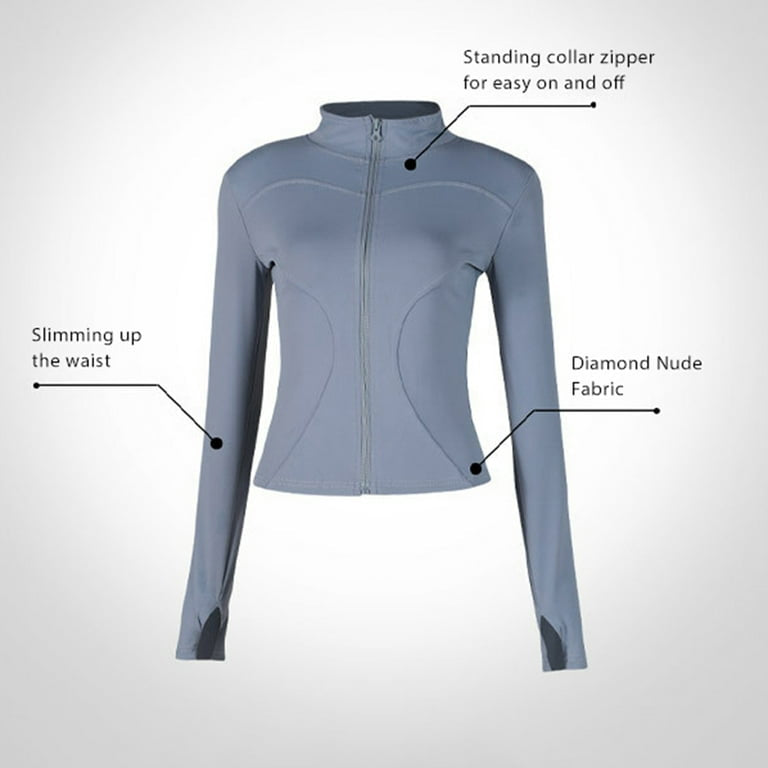 Women's Slim Fit Lightweight Athletic Yoga Running Track Set UPF 50+ Sun Protection Full Zip Stretchy Jacket and Legging