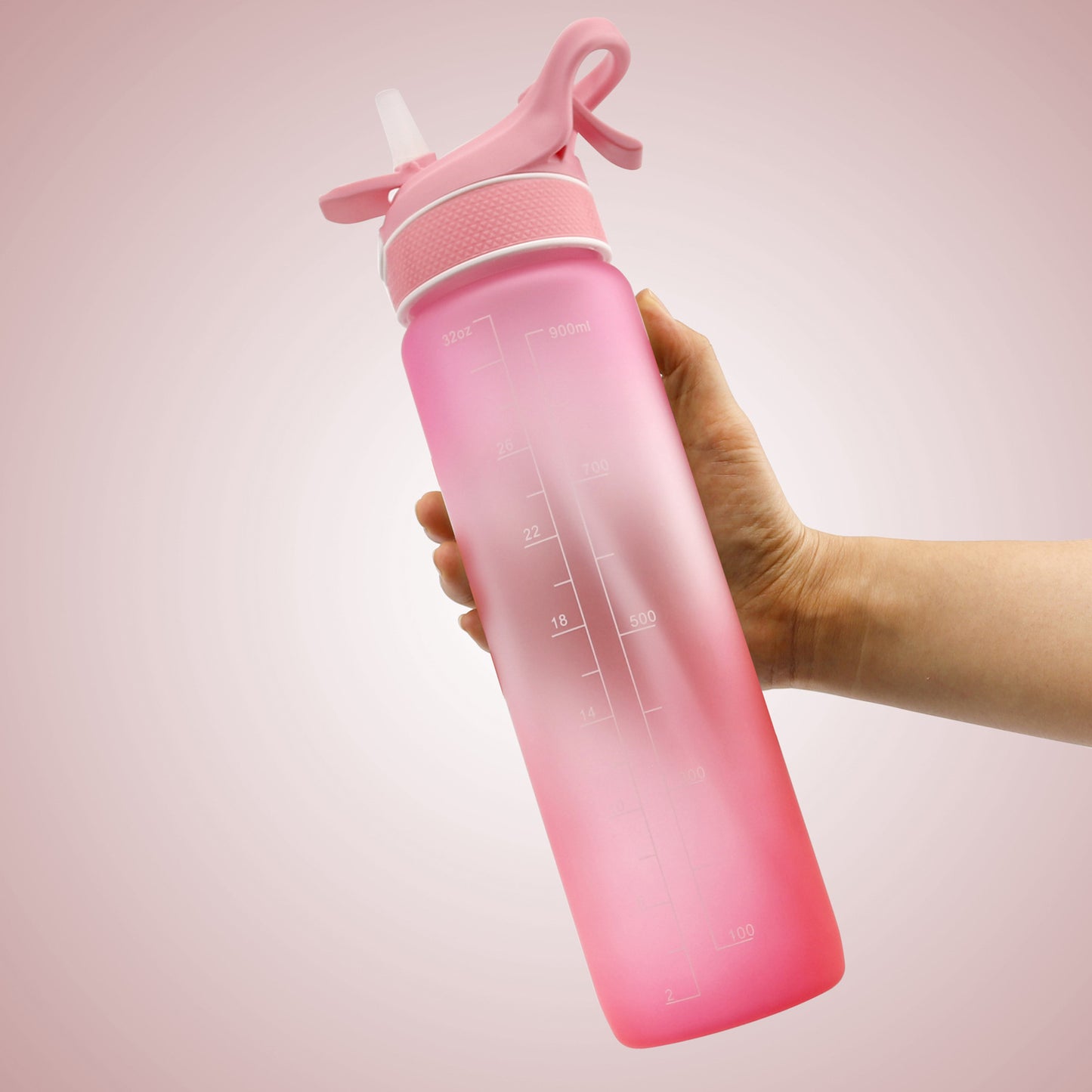 Water Bottle Scrub Bounce Cover Straw  Space Cup Sports Water Bottle