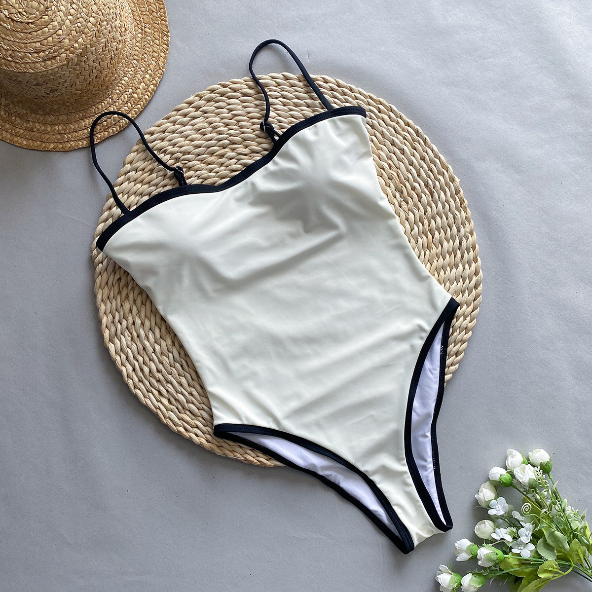 One-piece  Women's Patchwork Swimsuit