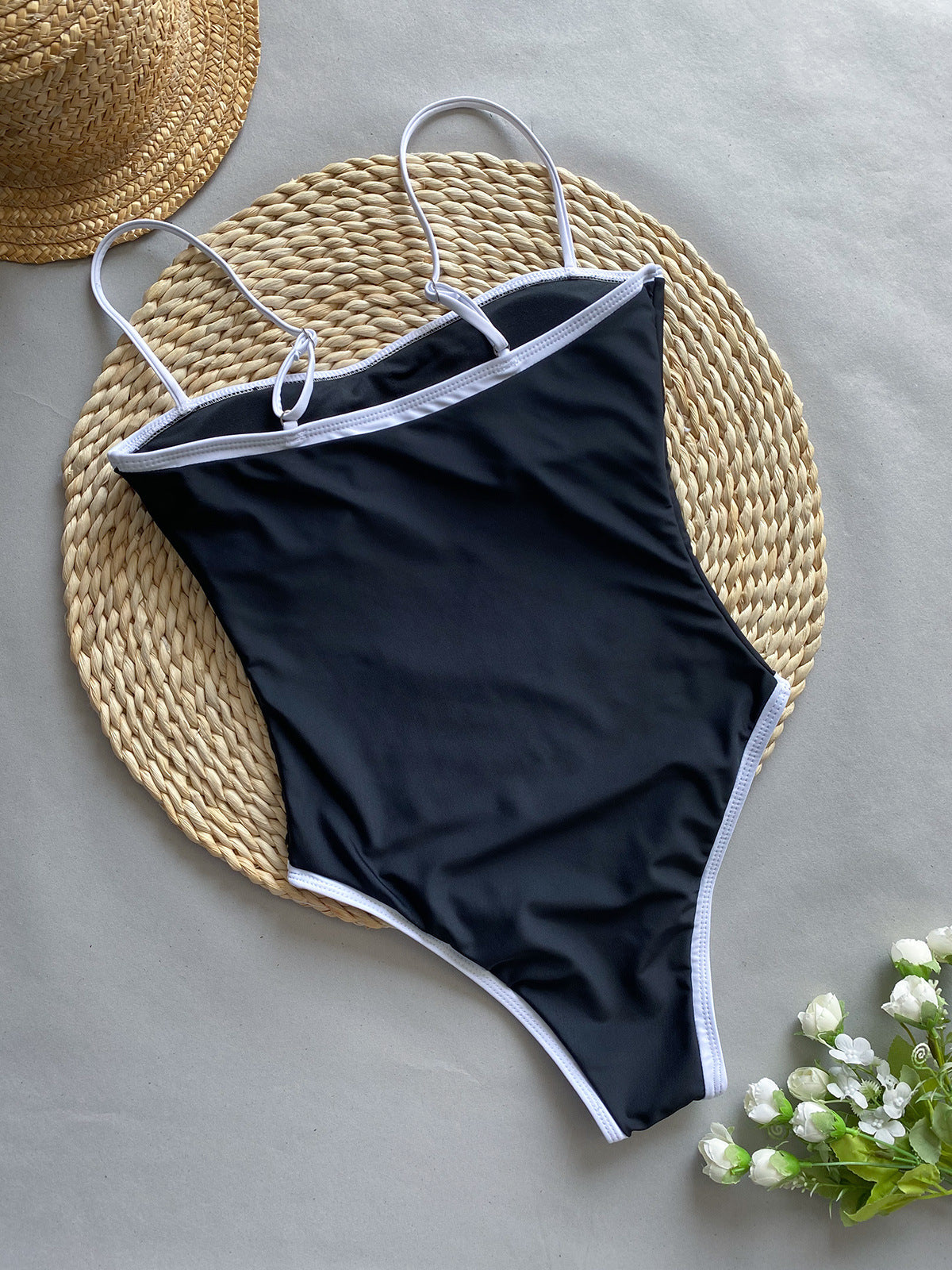 One-piece  Women's Patchwork Swimsuit