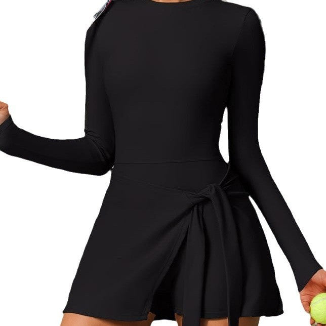 Fake Two-piece  Anti-exposure Tight Sports Casual Yoga Female Tennis Skirt
