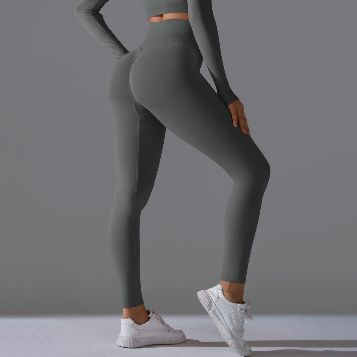 Seamless High  Waist Nude Feel Yoga Pants Female Slim Fit Fitness Pants