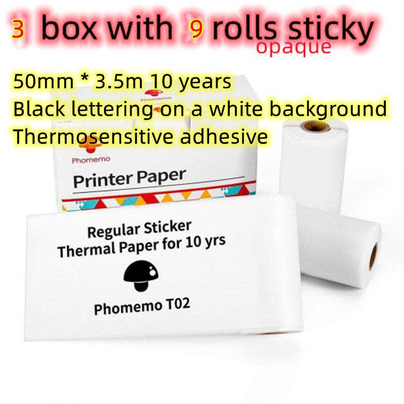 Memo  king Mini Sticker Printer - T02 Mini Thermal Printer Wireless Inkless Label Maker Portable Sticker Maker for Student Birthday Gift, Compatible with iOS & Android, Pink