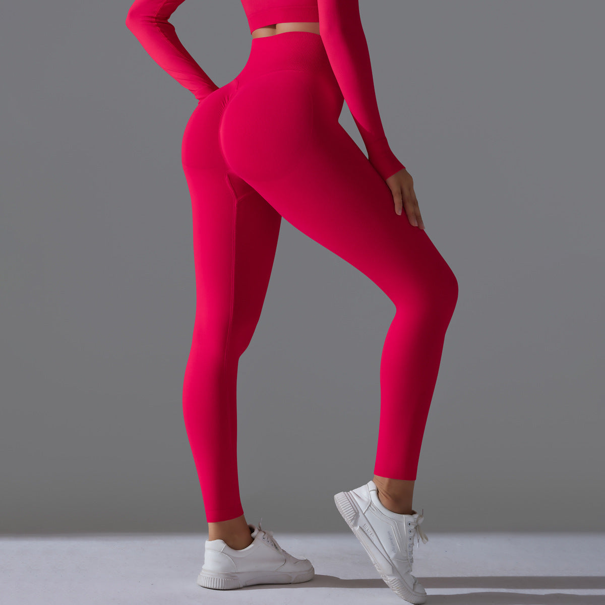 Seamless High  Waist Nude Feel Yoga Pants Female Slim Fit Fitness Pants